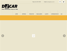 Tablet Screenshot of decar.com.br